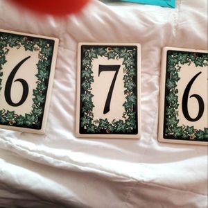 Ceramic tile house numbers
